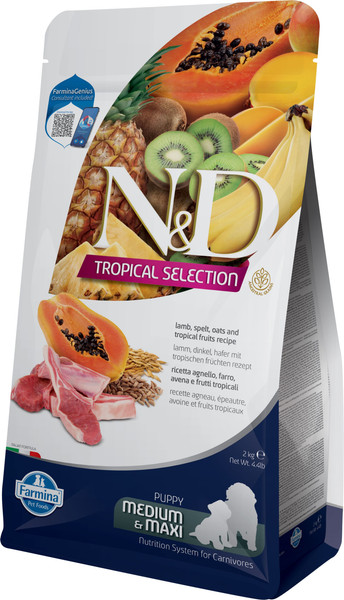 Сухой корм для собак Farmina N&D Tropical Selection Dog Lamb Adult Medium&Maxi - фото