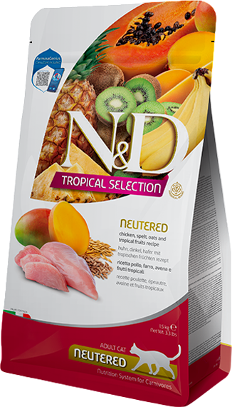 Сухой корм для кошек Farmina N&D Tropical Selection Cat Chicken Neutered Adult - фото
