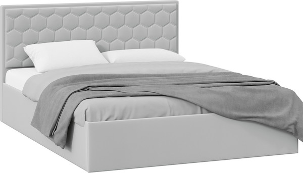 Двуспальная кровать ТриЯ Порто Универсальная с ПМ и заглушиной 180x200 - фото