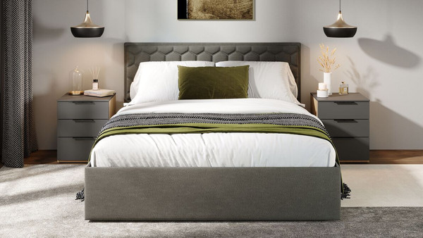 Двуспальная кровать ТриЯ Порто Универсальная с ПМ и заглушиной 180x200