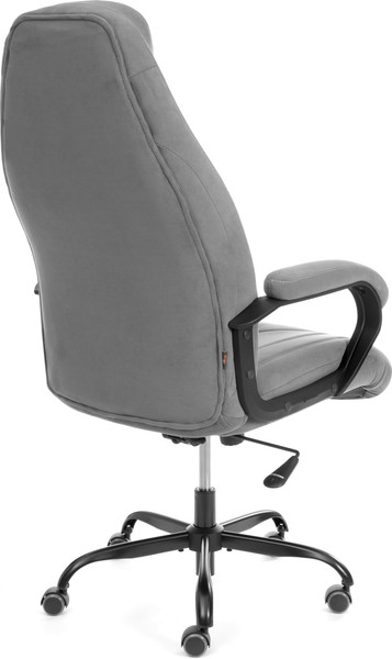 Кресло офисное Tetchair Boss metalBL (велюр, серый, 29)