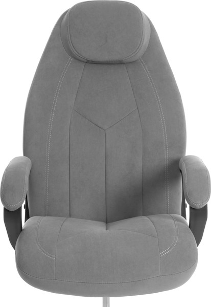 Кресло офисное Tetchair Boss metalBL (велюр, серый, 29)