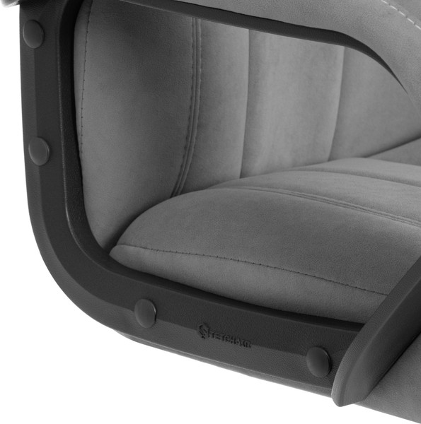 Кресло офисное Tetchair Boss metalBL (велюр, серый, 29)