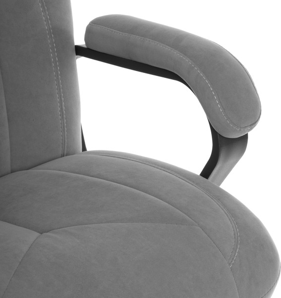 Кресло офисное Tetchair Boss metalBL (велюр, серый, 29)