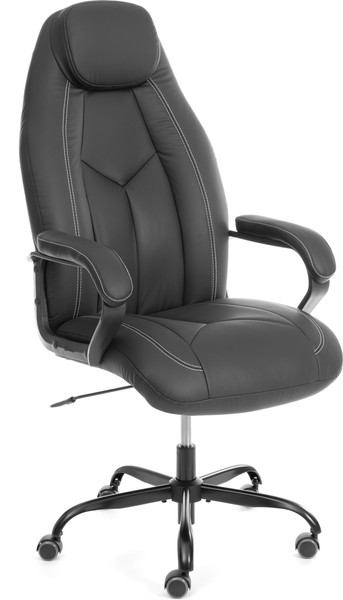 Кресло офисное Tetchair Boss metalBL кожзам - фото
