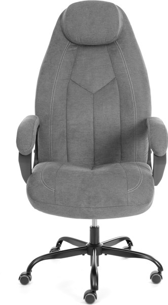 Кресло офисное Tetchair Boss metalBL (ткань, серый, KUB 05)