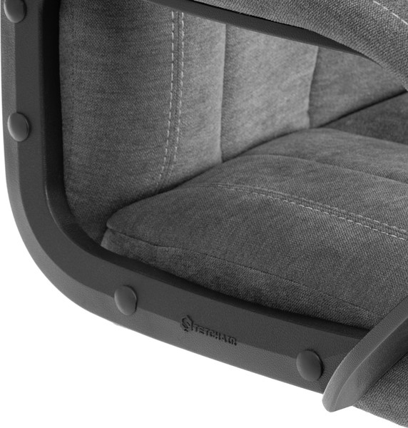 Кресло офисное Tetchair Boss metalBL (ткань, серый, KUB 05)