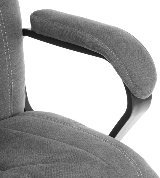 Кресло офисное Tetchair Boss metalBL (ткань, серый, KUB 05)