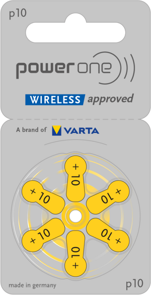 Комплект батареек PowerOne One Zinc-Air p10 BL6 - фото