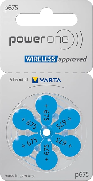 Комплект батареек PowerOne One Zinc-Air p675 BL6 - фото