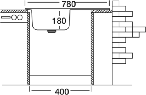 Мойка кухонная Kromevye ЕХ 163 D-R