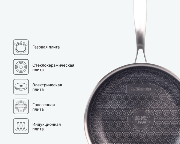 Сковорода Attribute Hybrid AFH24