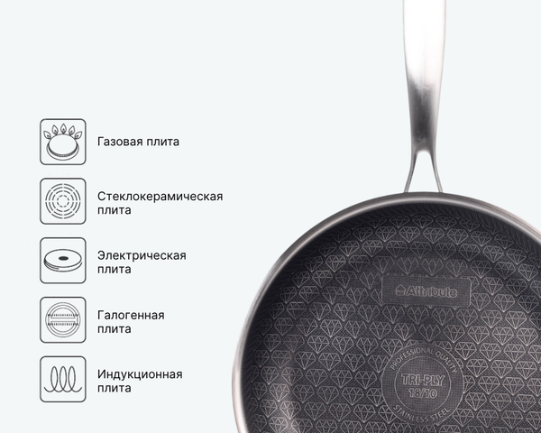 Сковорода Attribute Hybrid AFH26