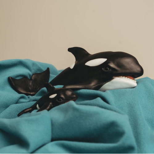 Фигурка коллекционная Magic Manufactory Ocean Косатка с косатёнком