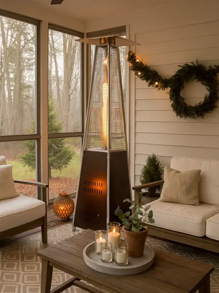 Уличный инфракрасный газовый обогреватель Springhouse FSD-C-BROWN