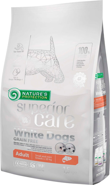 Сухой корм для собак Nature's Protection SC White Dogs Grain Free Salmon - фото