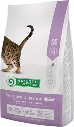 Сухой корм для кошек Nature's Protection Sensitive Digestion Poultry / NPS45767 - фото