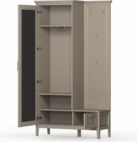 Секция в прихожую Black Red White Classic PPK1D1K/L