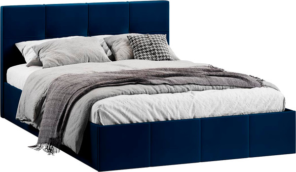 Двуспальная кровать ТриЯ Лора 1800 с ПМ и заглушиной - фото