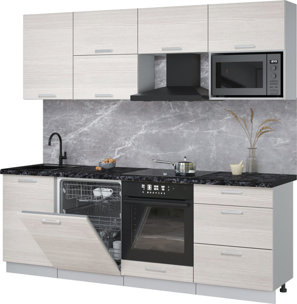 Кухонный гарнитур Интерлиния Мила Лайт 2.3-ПМ2 - фото