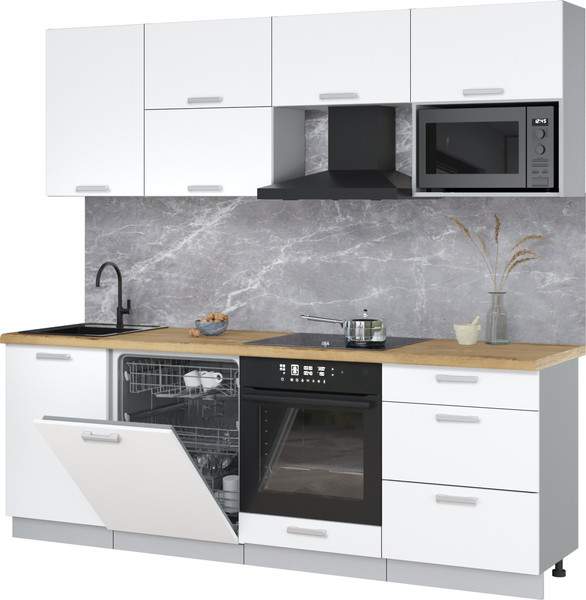 Кухонный гарнитур Интерлиния Мила Лайт 2.3-ПМ2 - фото