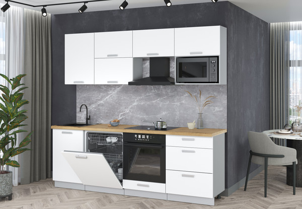 Кухонный гарнитур Интерлиния Мила Лайт 2.3-ПМ2