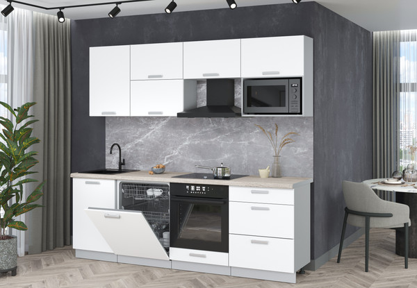 Кухонный гарнитур Интерлиния Мила Лайт 2.3-ПМ2