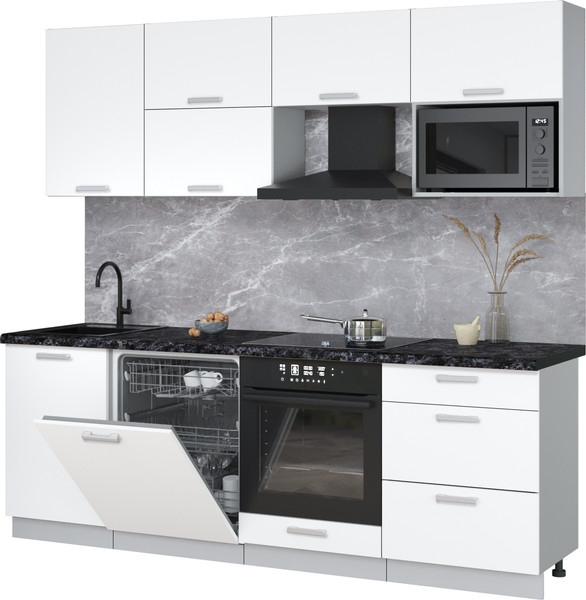 Кухонный гарнитур Интерлиния Мила Лайт 2.3-ПМ2 - фото