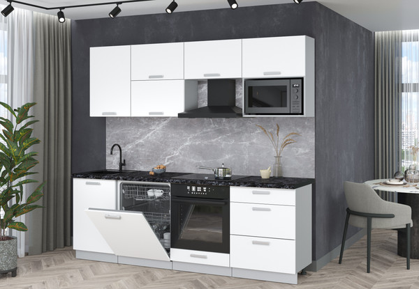 Кухонный гарнитур Интерлиния Мила Лайт 2.3-ПМ2