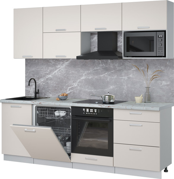 Кухонный гарнитур Интерлиния Мила Лайт 2.3-ПМ2 - фото