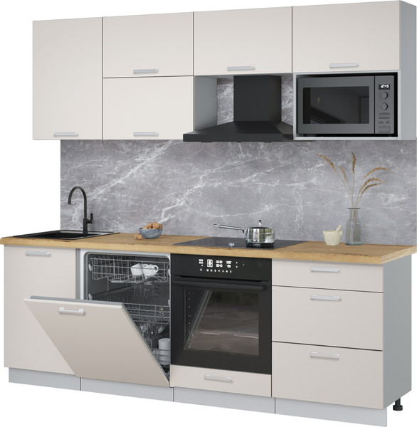 Кухонный гарнитур Интерлиния Мила Лайт 2.3-ПМ2 - фото