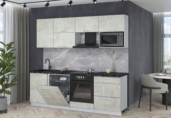 Кухонный гарнитур Интерлиния Мила Лайт 2.3-ПМ2