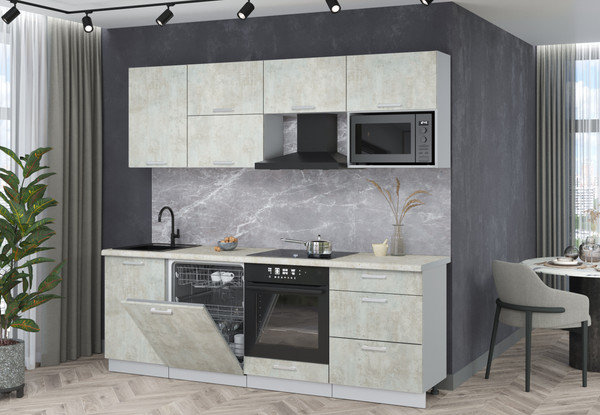 Кухонный гарнитур Интерлиния Мила Лайт 2.3-ПМ2