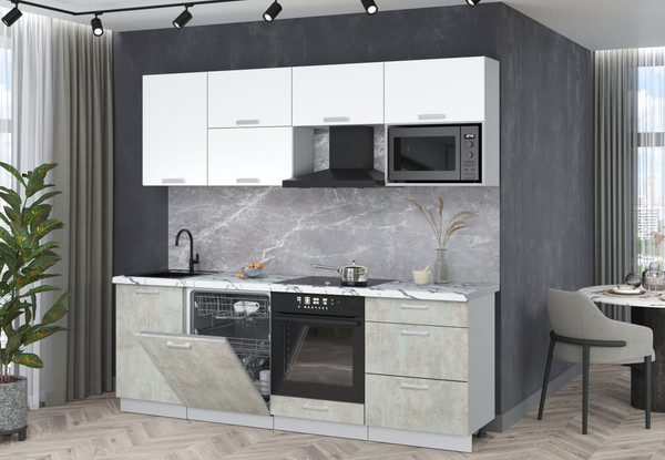 Кухонный гарнитур Интерлиния Мила Лайт 2.3-ПМ2