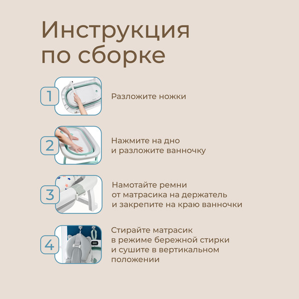 Ванночка детская ROXY-KIDS RFB-11-G