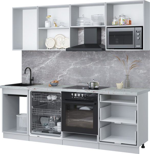 Кухонный гарнитур Интерлиния Мила Лайт 2.3-ПМ2