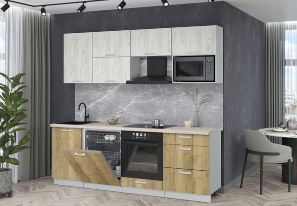 Кухонный гарнитур Интерлиния Мила Лайт 2.3-ПМ2