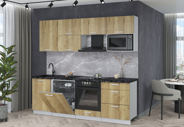 Кухонный гарнитур Интерлиния Мила Лайт 2.3-ПМ2