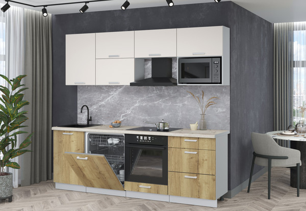 Кухонный гарнитур Интерлиния Мила Лайт 2.3-ПМ2