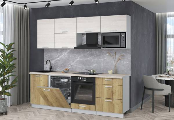 Кухонный гарнитур Интерлиния Мила Лайт 2.3-ПМ2