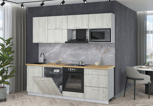 Кухонный гарнитур Интерлиния Мила Лайт 2.3-ПМ2