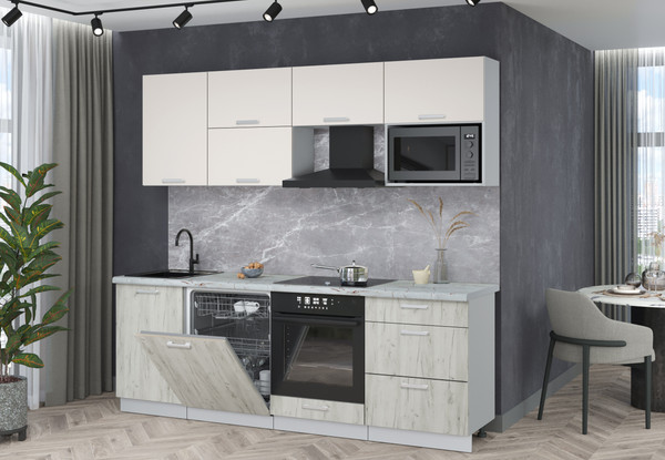 Кухонный гарнитур Интерлиния Мила Лайт 2.3-ПМ2