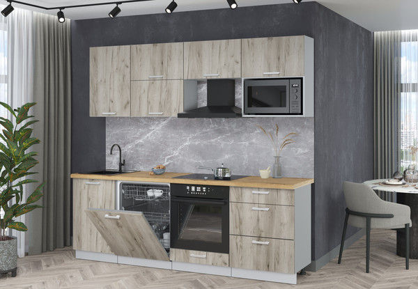 Кухонный гарнитур Интерлиния Мила Лайт 2.3-ПМ2