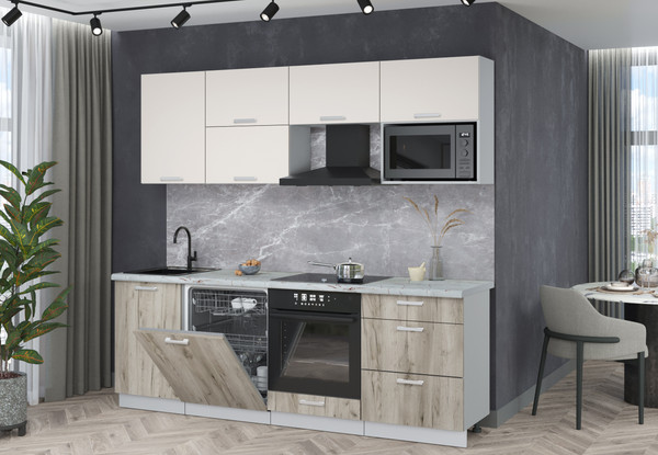 Кухонный гарнитур Интерлиния Мила Лайт 2.3-ПМ2