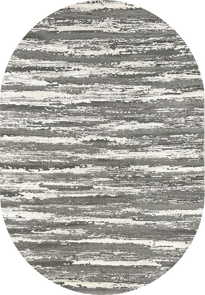 Коврик Sahan Alvita 8330A-S-D-GREY-CREAM-OVAL K25 - фото
