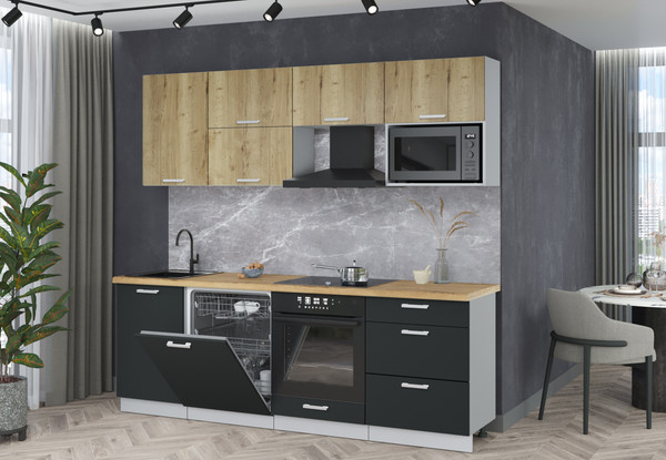 Кухонный гарнитур Интерлиния Мила Лайт 2.3-ПМ2