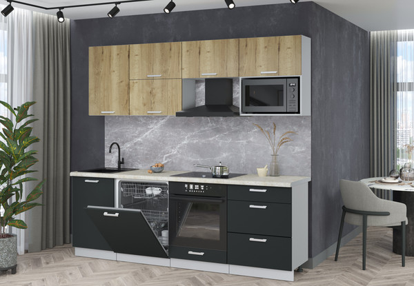 Кухонный гарнитур Интерлиния Мила Лайт 2.3-ПМ2