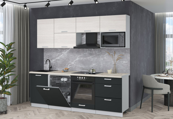 Кухонный гарнитур Интерлиния Мила Лайт 2.3-ПМ2