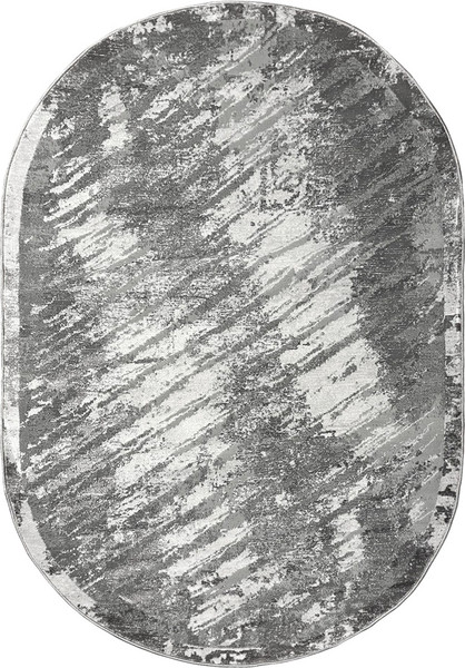 Ковер Sahan Alvita 8328A-S-D-GREY-GREY-OVAL K25 - фото