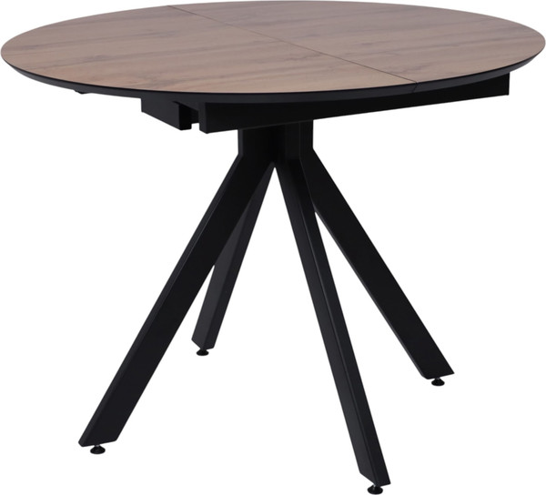 Обеденный стол LEPREMO AV 1107 HPL+МДФ раздвижной D1000-1350x750 - фото